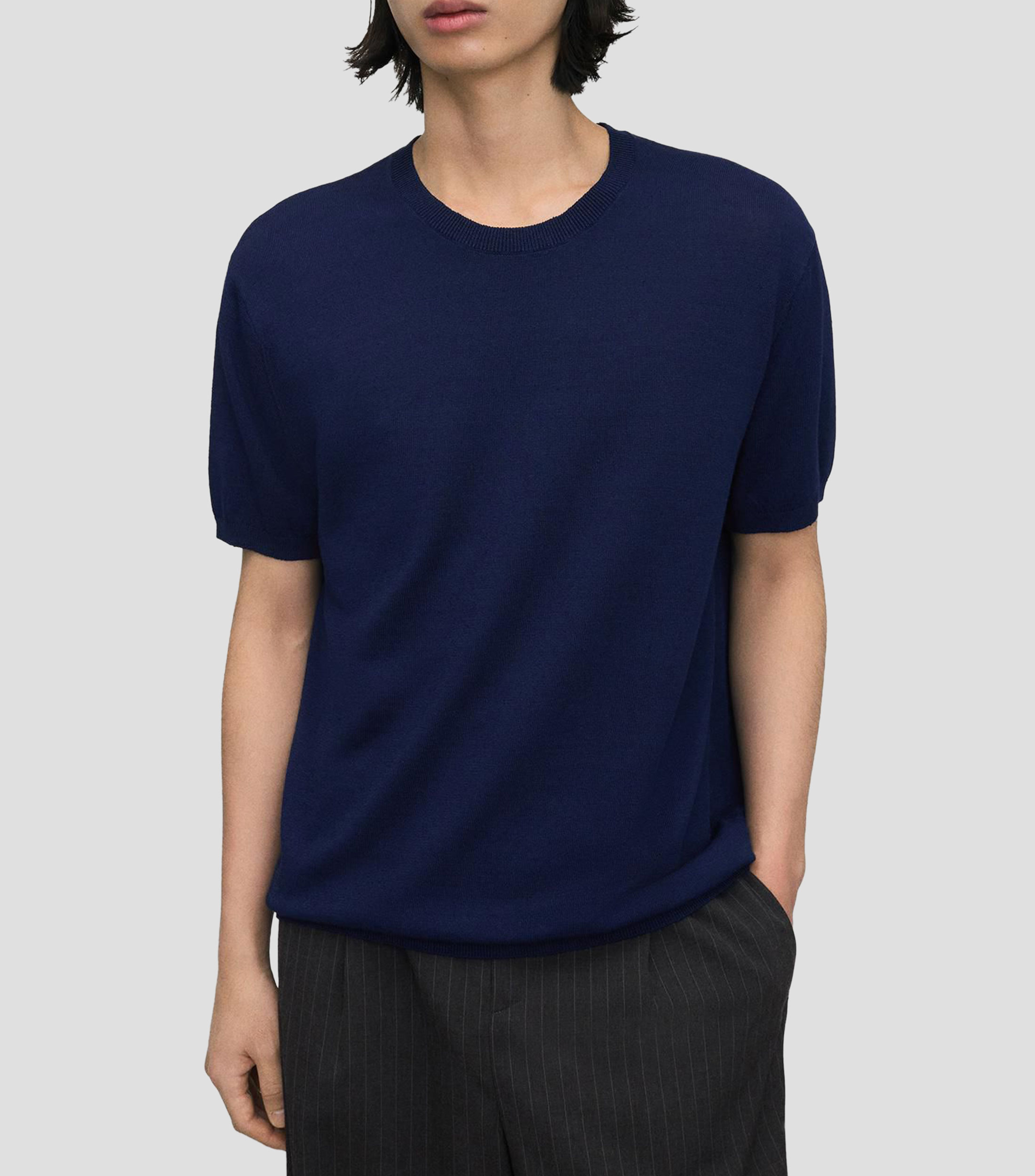 Playera cuello redondo manga corta liso Hombre